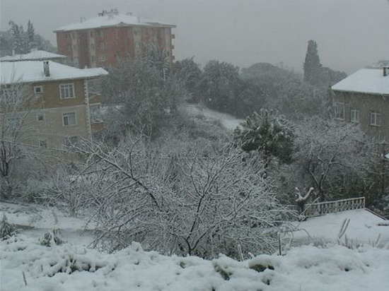İstanbuldan kar manzaraları-resimleri