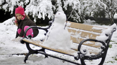 Başkent beyaza büründü-resimleri