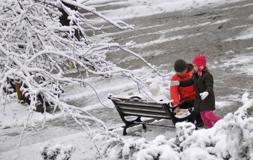 Başkent beyaza büründü-resimleri