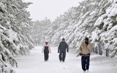 Başkent beyaza büründü-resimleri