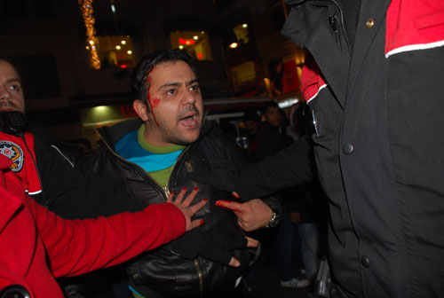 Taksimde rezalet, Marmariste taciz-resimleri