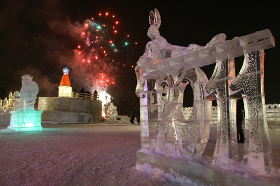 Sibiryada buzdan kent açıldı-resimleri