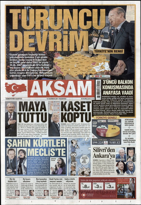 En çarpıcı 13 haziran manşeti