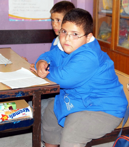 Yedi yaşında 70 kiloya