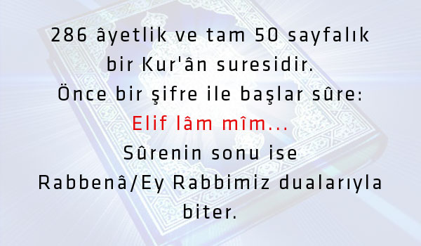 Okunduğu eve şeytan giremeyen sure