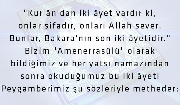 Okunduğu eve şeytan giremeyen sure