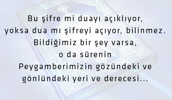 Okunduğu eve şeytan giremeyen sure
