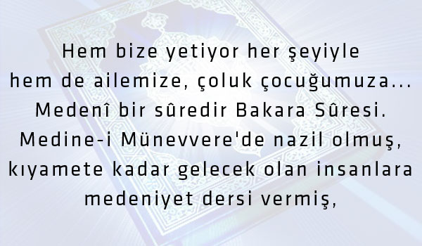 Okunduğu eve şeytan giremeyen sure