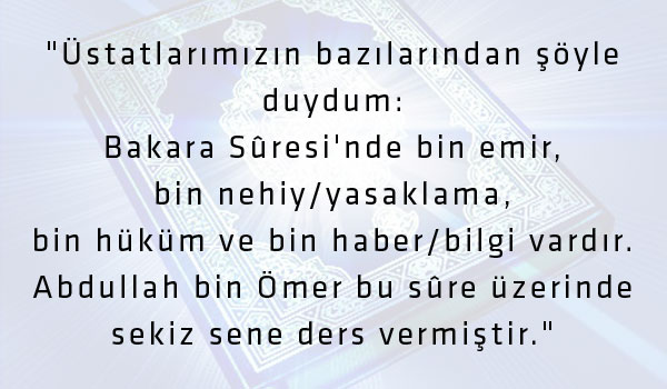 Okunduğu eve şeytan giremeyen sure